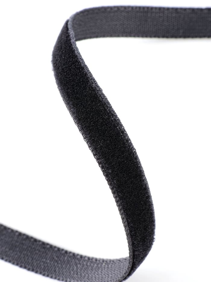 Лента бархатная, 6 мм, 18±1 м, чёрная №03