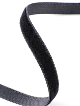 Лента бархатная, 6 мм, 18±1 м, чёрная №03