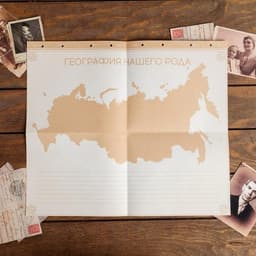 Родословная книга «Наша семья», с деревянным элементом, 84 страницы, 24.5×23×4 см