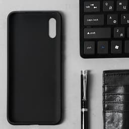 Чехол Innovation для Xiaomi Redmi 9A, силиконовый, матовый, чёрный