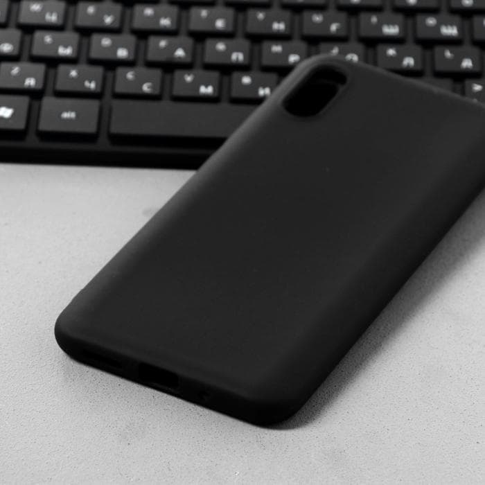 Чехол Innovation для Xiaomi Redmi 9A, силиконовый, матовый, чёрный