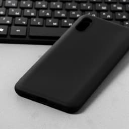 Чехол Innovation для Xiaomi Redmi 9A, силиконовый, матовый, чёрный
