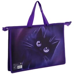 Папка для труда, А4, пластиковая, 33.5×23.5×5.5 см«Котик»