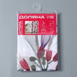 Штора для ванной Доляна «Нежность», 180×180 см