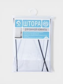 Штора для ванной Доляна «Моно», 180×180 см