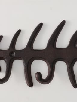 Настенные крючки декоративные «Рыбий скелет», чугун, 11×32.5×2.5 см