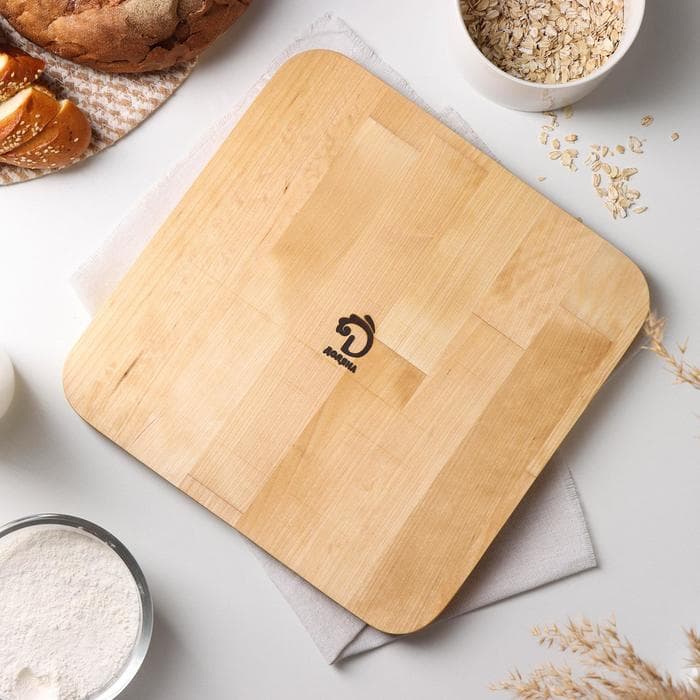 Менажница Доляна, 28×28×1.8 см, 5 секций, дерево берёза