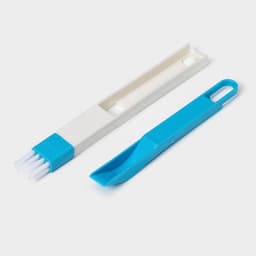 Щётка-кисть для очистки окон и узких проёмов Доляна, с совочком и скребком, для труднодоступных мест, МИКС