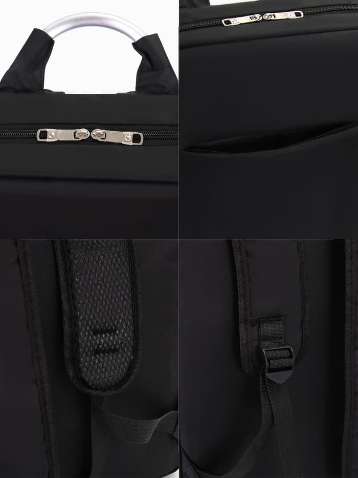 Рюкзак городской на молнии, наружный карман, размер 29×11×43 см, чёрный