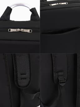 Рюкзак городской на молнии, наружный карман, размер 29×11×43 см, чёрный