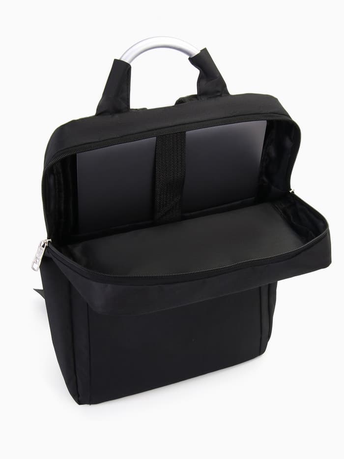 Рюкзак городской на молнии, наружный карман, размер 29×11×43 см, чёрный