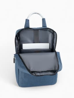 Рюкзак городской на молнии, наружный карман, размер 29×11×43 см, синий