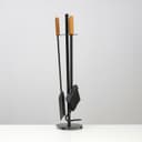 Каминный набор металлический, 3 предмета: щётка, совок, кочерга, Добропаровъ