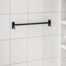 Держатель для полотенец, 4 крючка, 58×10×7.5 см, чёрный