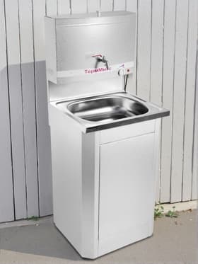 Умывальник «ТермМикс», с ЭВН, нержавеющая мойка, 1250 Вт, 17 л, цвет белое серебро