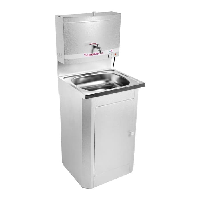 Умывальник «ТермМикс», с ЭВН, нержавеющая мойка, 1250 Вт, 17 л, цвет белое серебро