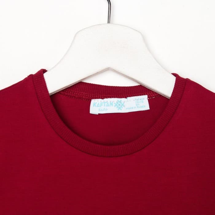 Футболка KAFTAN Basic line, размер 30 (98-104 см), бордо