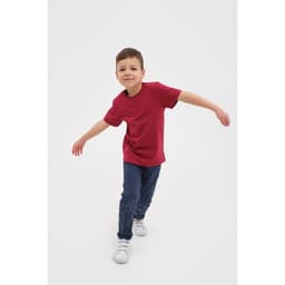 Футболка KAFTAN Basic line, размер 32 (110-116 см), бордо