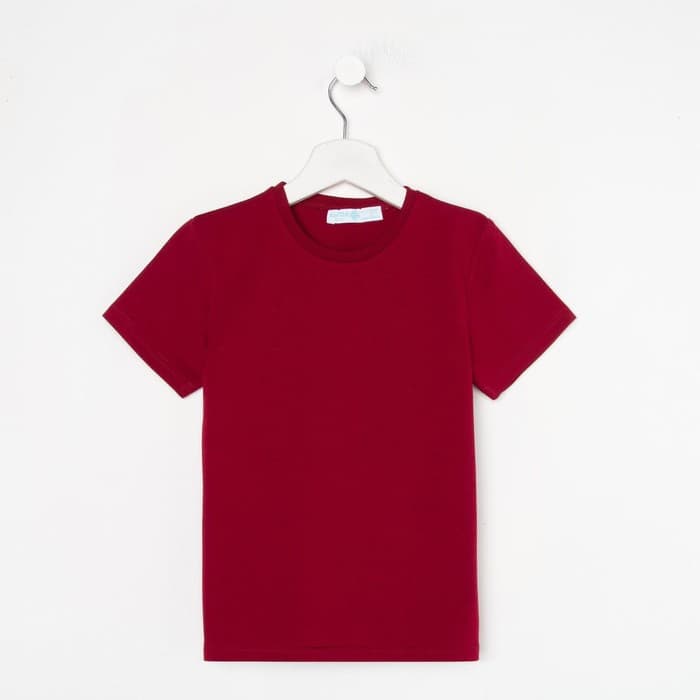 Футболка KAFTAN Basic line, размер 32 (110-116 см), бордо