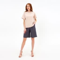Футболка женская MINAKU REGULAR FIT: цвет бежевый, р-р 50