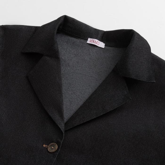 Костюм женский (жакет, шорты) MINAKU: Enjoy, чёрный, размер 52