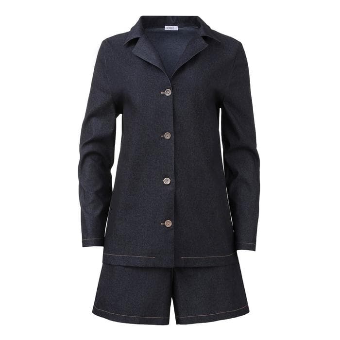 Костюм женский (жакет, шорты) MINAKU: Enjoy, чёрный, размер 52