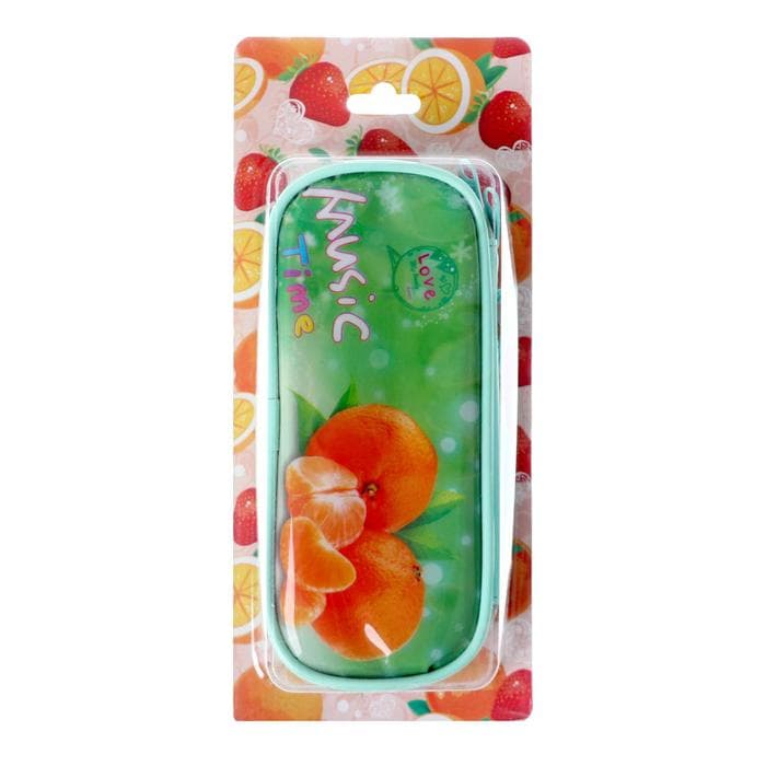 Пенал школьный на молнии «Мандарины»