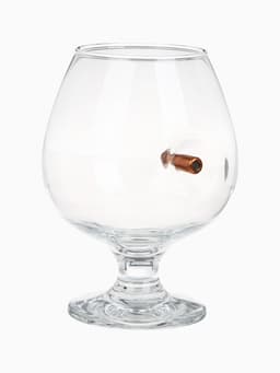 Бокал для коньяка с пулей «Непробиваемый», 395 мл
