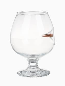 Бокал для коньяка с пулей «Непробиваемый», 395 мл