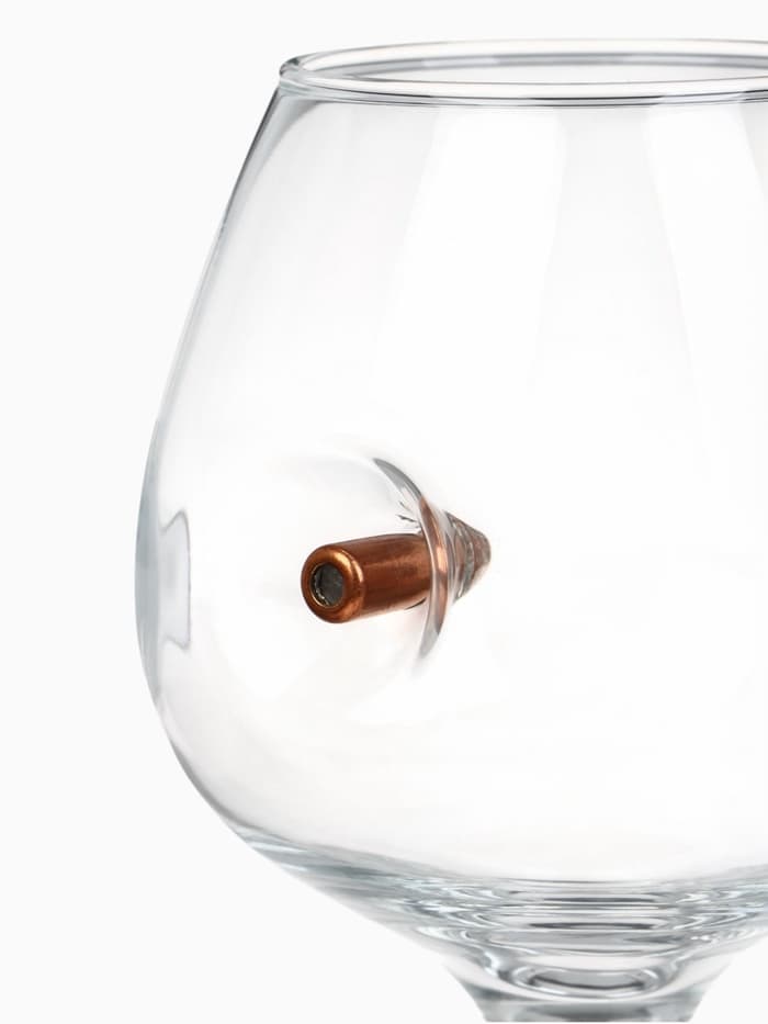 Бокал для коньяка с пулей «Непробиваемый», 395 мл
