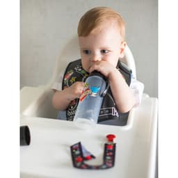 Нагрудник для кормления M&B «Rock star» непромокаемый на липучке, с карманом