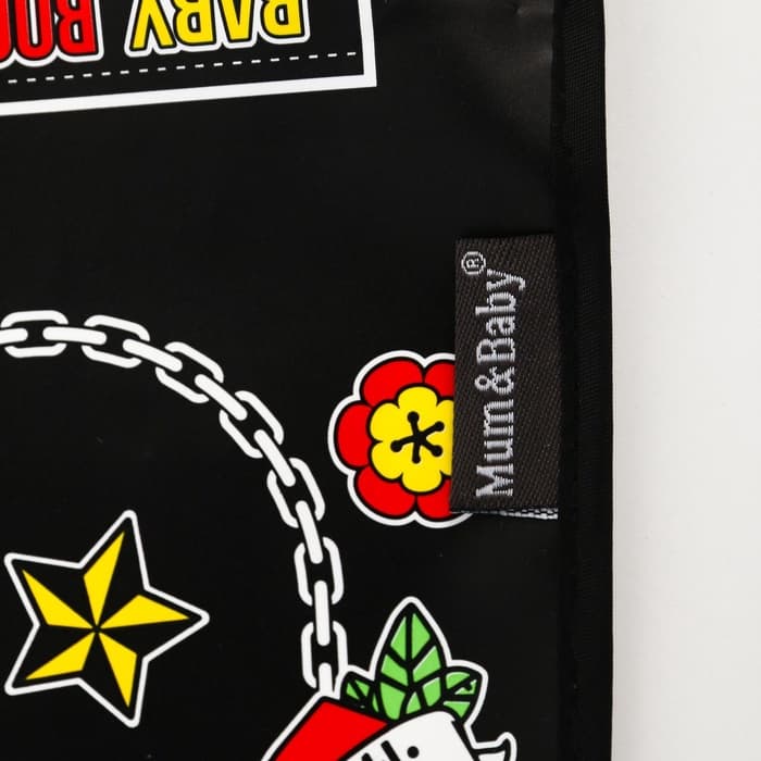 Нагрудник для кормления M&B «Rock star» непромокаемый на липучке, с карманом