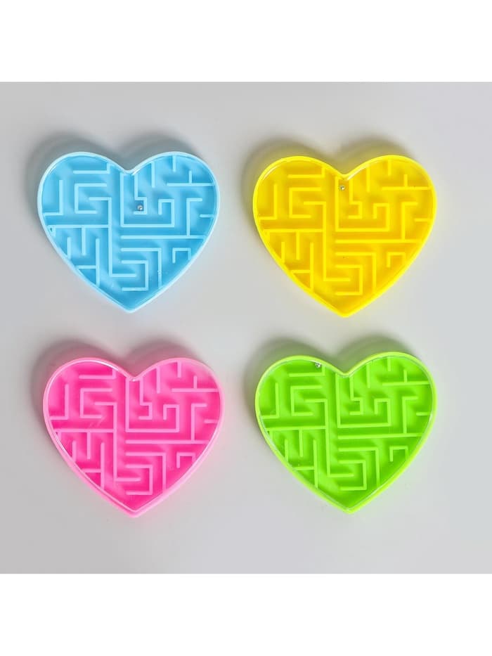 Головоломка лабиринт «Сердце», цвета МИКС