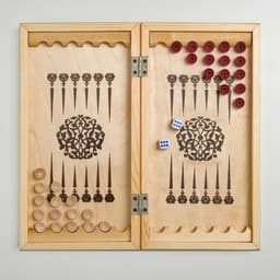 Настольная игра нарды TAKE IT EASY, деревянные большие, 30×30 см, кубик 2 шт.