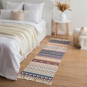 Ковёр прямоугольный «Этель. Грани», размер 60×180 см, хлопок