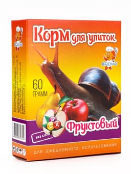 Корм для улиток фруктовый, 60 г