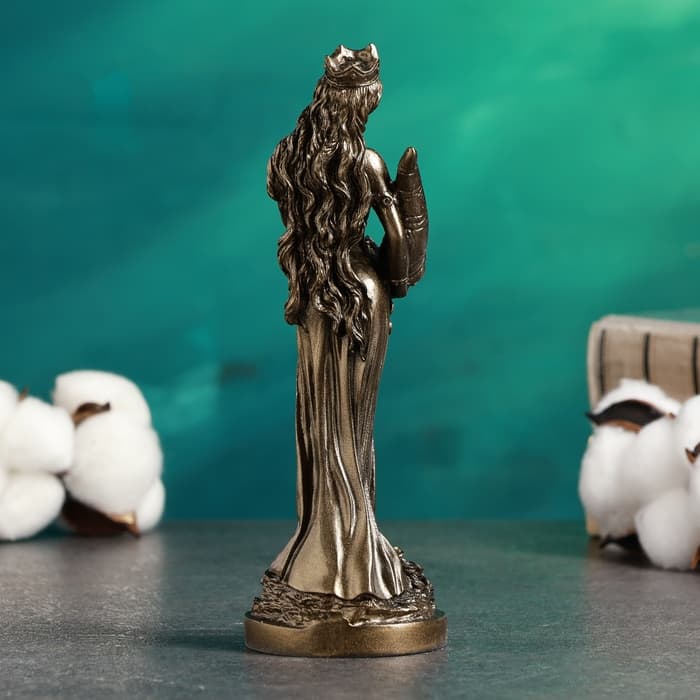 Фигурка «Фортуна», 19 см, под бронзу, мраморная крошка