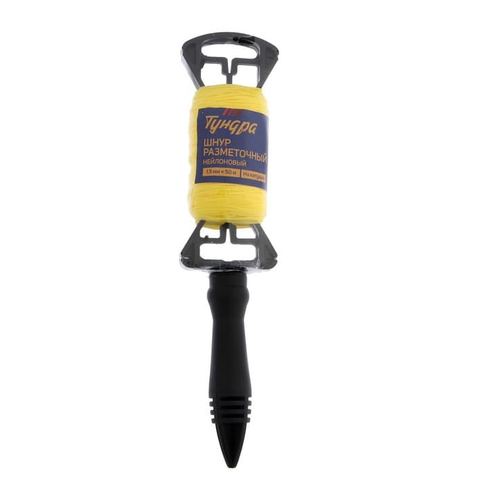 Шнур нейлоновый разметочный ТУНДРА, на катушке, 1.5 мм × 50 м