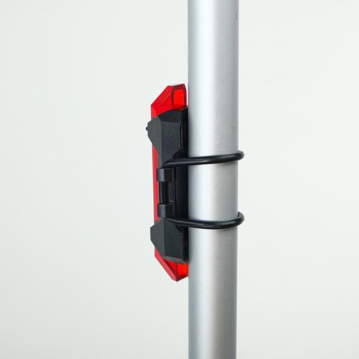 Фонарь велосипедный задний аккумуляторный, водонепроницаемый, 5 диодов, 4 режима