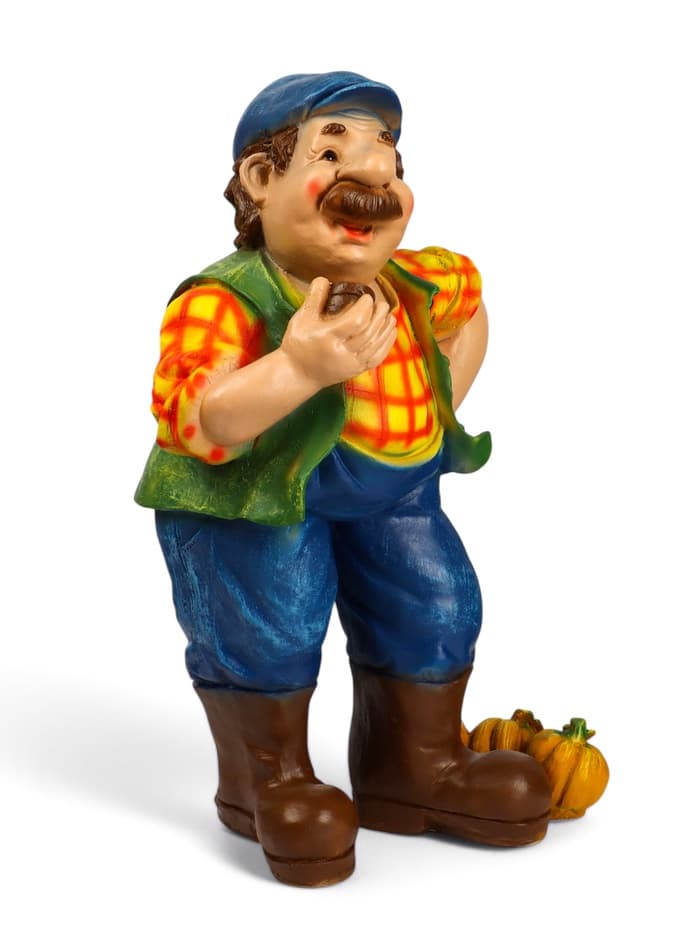 Садовая фигура из полистоуна «Дачник», 54×23×36 см