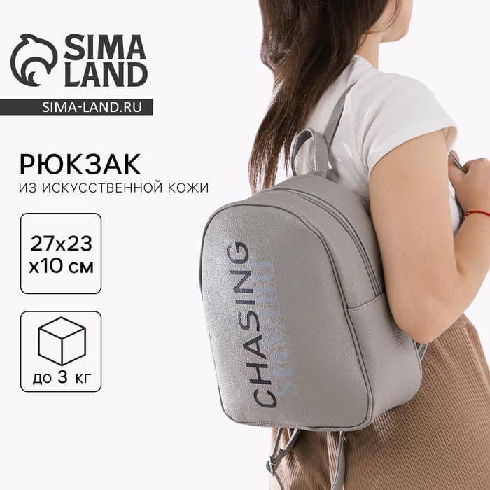 Рюкзак школьный из искусственной кожи Dreams chasing 27×23×10 см