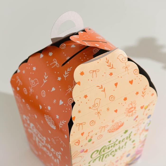 Коробка подарочная пасхальная «Светлой Пасхи с вербой!», 17×17×26 см