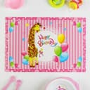 Салфетка сервировочная бумажная «Жирафик», набор 6 шт., МИКС