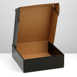 Подарочная коробка «100% Мужик», чёрный, 30×10×27 см