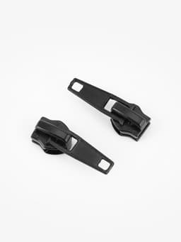 Бегунок автоматический для молнии «Спираль», №7, 10 шт., цвет чёрный