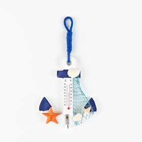 Декор настенный, панно с термометром «Якорь интерьерный», 12.5×9×2 см, МИКС