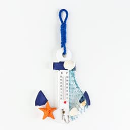 Декор настенный, панно с термометром «Якорь интерьерный», 12.5×9×2 см, МИКС