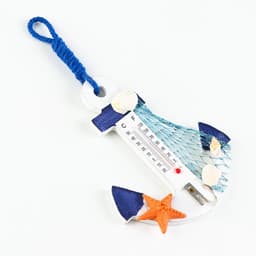 Декор настенный, панно с термометром «Якорь интерьерный», 12.5×9×2 см, МИКС