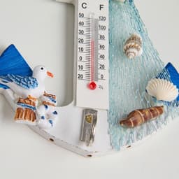 Декор настенный, панно с термометром «Якорь интерьерный», 12.5×9×2 см, МИКС