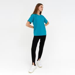 Футболка женская MINAKU: Basic line, цвет аквамариновый, размер 44